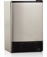 Mini Fridge Ice Maker 1.0 Cubic Feet Stainless Steel Reversible Door Rapid Ice Making for Home Kitchen with Adjustable...