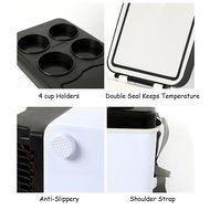 Portable Refrigerator for Car Cigar Jack Cool / Hot Mode Shoulder Strap 6L 12V N9