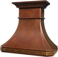 Tall Kitchen Range Hood (light, 30")