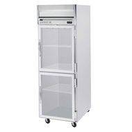 Beverage-Air HRP1-1HG Horizon Series One Section Glass Half Door Reach-In Refrigerator 24 cu.ft. capacity Stainless...