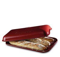 Emile Henry Baguette Baker, Red Cloche N3