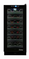 Vinotemp 33-Bottle Wine Cooler with Touch Screen Temperature Controls, Black