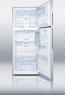 Summit Ingenious FF1935PL 30" Counter Depth Top Freezer Refrigerator in Platinum: Right Hinge N5