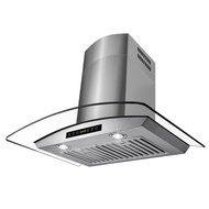 Golden Vantage 30" Wall Mount LED Display Touch Control High Quality Stainless Steel/Tempered Glass Vent Ductless... N6