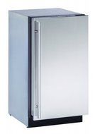 U-Line U3018RS00B 18&quot; Modular 3000 Series Built In Counter Depth Compact Refrigerator with 3.4 cu.ft. Capacity...