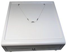 APG VTL320-BL1617-B5 Stratis Cash Drawer with LED Accent, Black
