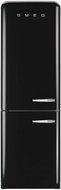 FAB32UBLLN | Smeg 50s Retro Style Refrigerator with Automatic Freezer - Black, Left