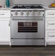AGA APRO30AGSS 30" Professional Gas Range with RapidBake Convection, Stainless Steel N3