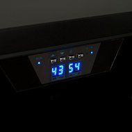 Beverage Cooler with 80-can Built-in and Adjustable Soft-touch Electronic Thermostat, Black N5