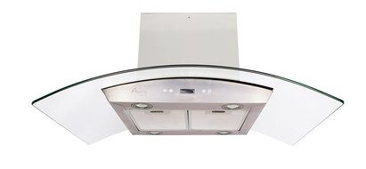 Awoco 36" RH-IG10 Stainless Steel Island Mounted 6 Speeds 900CFM Range Hood with 4 Lights