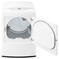 LG DLE1501W 27" Electric Front Load Dryer with 7.3 cu. ft. Capacity, Front Control, 8 Drying in White N4