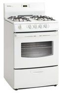 Designer 24 In. Wide 3 Cu. Ft. Capacity Gas Range with Oven Window, White