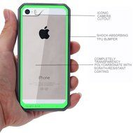 iPhone 6 6S TPU Case,TYoung(TM) 2 in 1 Set Soft TPU Flexible Silicone Frame + Transparent Clear Hard PC Back [... N43