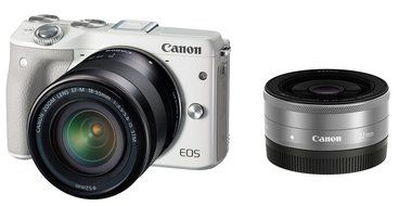 Canon mirror-less SLR camera EOS M3 double lens kit (white) EF-M18-55mm F3.5-5.6 IS STM EF-M22mm F2 STM comes...