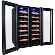 AKDY&reg; 28 Bottle Single Zone Thermoelectric Stainless Steel Freestanding Wine Cooler Cellar Chiller Refrigerator... N26