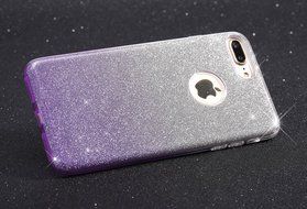 iPhone 7 2016 Bling Case,IKASEFU Creative 3 Layer Glitter Skin+Tpu+PC Glorious Silicone Bumper Case Cover for... N39