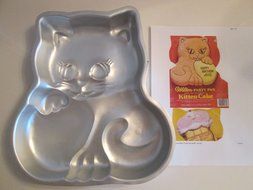 Wilton Cake Pan: Kitten/Kitty/Cat/Ice Cream Cone/Hippo (502-1972, 1979)