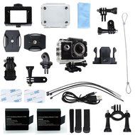 LISB WIFI 2.0"LCD Waterproof Diving Cycling Sports Action Camera with 2 Batteries and Free accessories(Black) N4