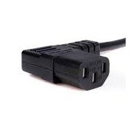 6FT Right Angled AC Power Cord for HP LE1901w 19-inch Widescreen LCD Monitor + 3 Outlet Adapter N4