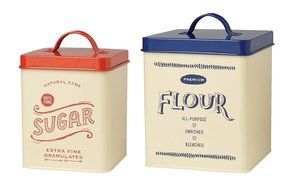 Now Designs L19014 Storage Tins, Food Trucks, Green, Set of 2 N8