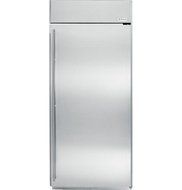 GE Monogram ZIFS360NXRH 36" Stainless Steel Built-in Upright Freezer Right Hinged