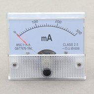 RioRand 0~300MA DC Analog Mechanical Current Meter Panel Pointer Amper Amp Meter N4