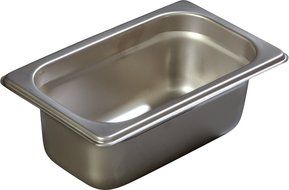 Carlisle 607192 Stainless Steel 18-8 DuraPan Light Gauge 1/9 Size Anti-Jam Food Pan, 0.6 quart Capacity, 2.5"... N2