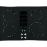"GE Profile 30" Downdraft Electric Cooktop Glass Top with Stainless Steel Trim PP9830SJSS N2