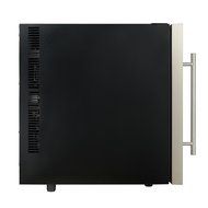 Firebird 12 Bottles Dual Zone Reversible Doors Stainless Steel Finish Wooden Shelves Freestanding Electric Wine... N7