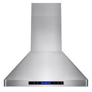 AKDY 30" Stainless Steel Island Mount Touch Control LED Display Removable Baffle Filter Kitchen Range Hood Cooking... N8