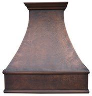 Copper Best H7 362139L Copper Kitchen Vent Hood in Antique Copper Finish Medium Size 36 inches