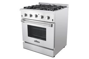 Thorkitchen HRG3026U 30" Gas Range with 4.2 cu. ft. Oven, 4 Burners, Convection Fan, Stainless Steel N6