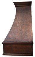 Copper Best H7 362139L Copper Kitchen Vent Hood in Antique Copper Finish Medium Size 36 inches N2