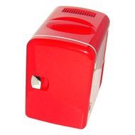 RED MINI FRIDGE COOLER WARMER FOR CAR, OFFICE, HOME N2