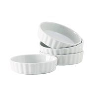 Tuxton Home Duratux Porcelain White Souffl&eacute; 10 oz - Set of 4; Restaurant Grade Nonporous Virtrified China; Thermal... N3