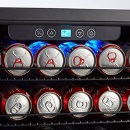Kalamera 24" Beverage Refrigerator 175 Can Built-in or Freestanding Single Zone Touch Control N6
