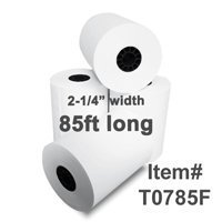 2 1/4" x 85' Thermal Paper Rolls, 50 Rolls/Case For SEIKO DPU-20 DPU-201G DPU-212 LTP251