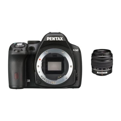 Pentax K-50 16MP Digital SLR Camera Kit with DA L 18-55mm F3.5-5.6 AL Lens (Black)