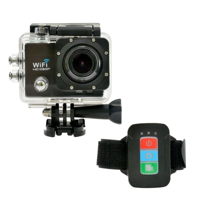 Ckeyin &reg; Wifi HD 1080P 12M Sports Action Camera 30m Waterproof DV Camera 170 Degree Wide Angle with Remote Control... N2
