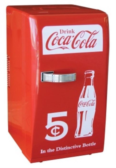 Coca Cola CCR-12 Retro Fridge, Red