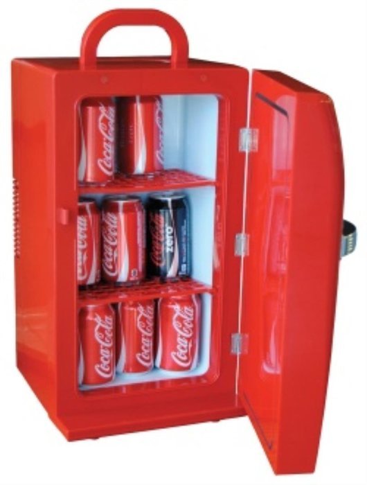 Coca Cola CCR-12 Retro Fridge, Red N2