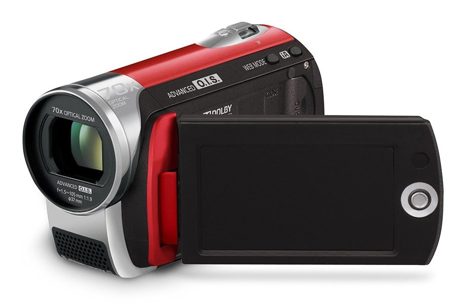Panasonic SDR-S26 SD Card Standard Definition PAL Camcorder (Red)