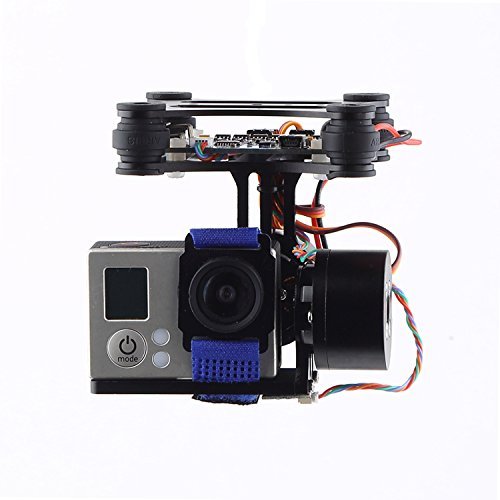RioRand&reg; DJI Phantom Brushless Camera Gimbal w/Motors &Controller for Aerial movie(BLACK) N6