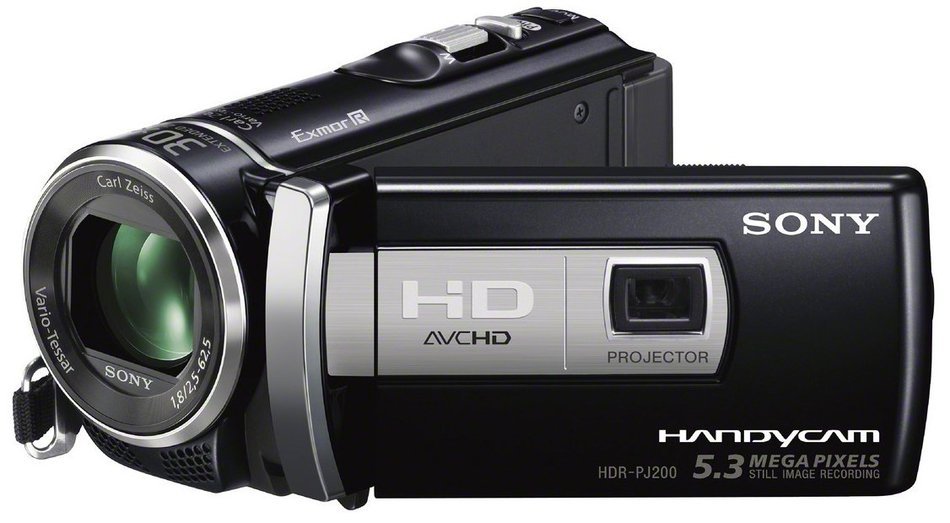 Sony HDR-PJ200E Full HD PAL Camcorder, 1920x1080 / 60i Recording, 5.3 Megapixel, 25x Optical Zoom, 2.7" Touch... N4
