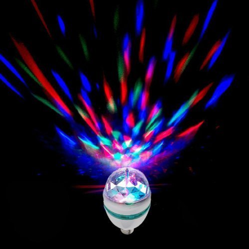 RioRand&reg;Crystal Magic Ball E27 3W RGB LED Full Color Rotating N8