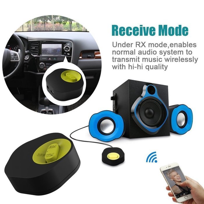2 in 1 Bluetooth 4.1 Transmitter and Receiver, DOITOP Genuine Wireless Stereo Stereo Adapter with 3.5mm Stereo... N4