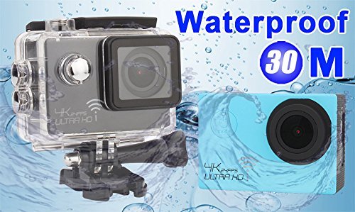 Sports Camera, iTrendz [SJ8000 Sports Cam] Ultra HD Novatek 96660 4K 24FPS 16MP WIFI 2.0" LTPS LCD 1080P 170 Degree... N19