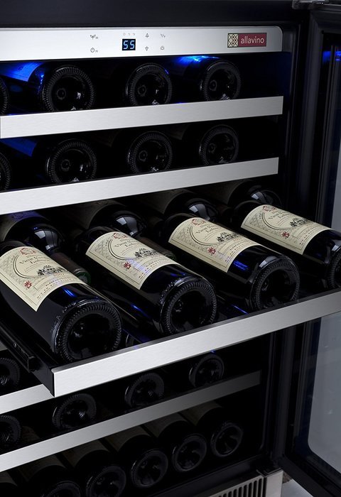 Reserva 55 Bottle Single Zone Freestanding Wine Refrigerator N3