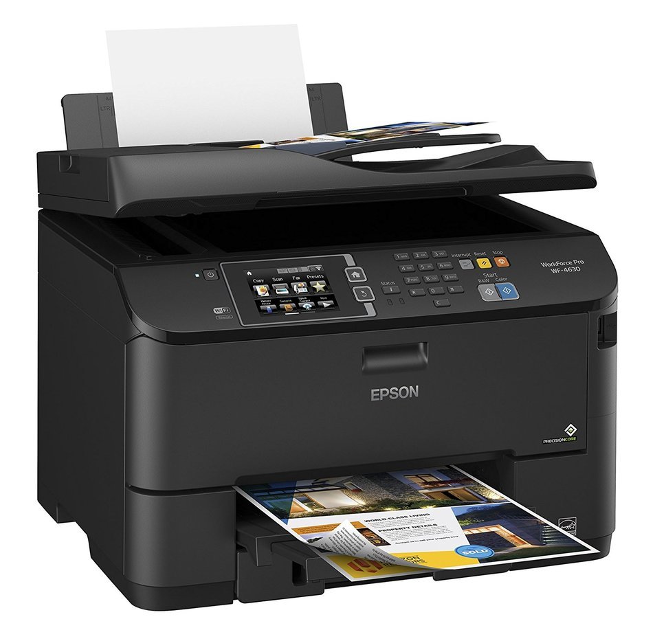 Epson WorkForce Pro WF-4630 Wireless Color All-in-One Inkjet Printer with Scanner and Copier N5