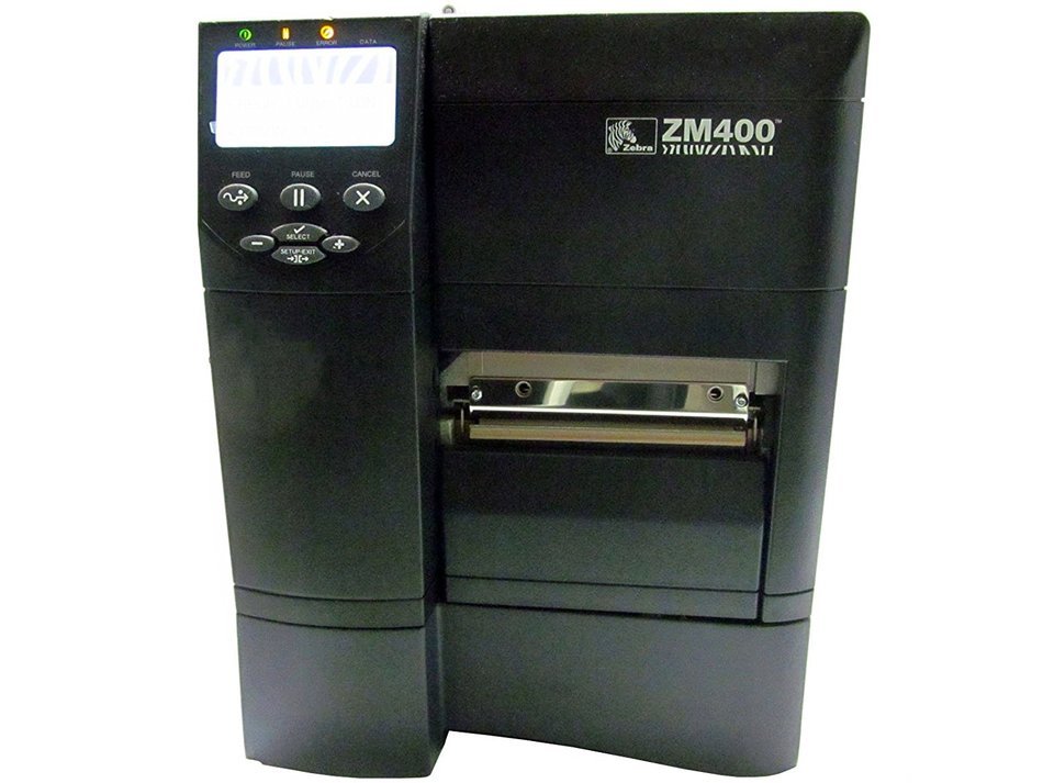Zebra ZM400-3001-0100T Direct Thermal/Thermal Transfer Desktop Label Printer, 300 DPI, 4.09" Print Width, 8"/sec... N3